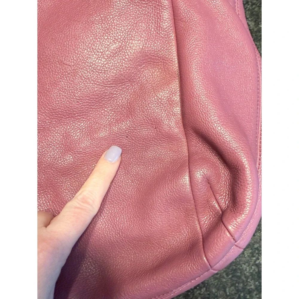 Coach Avery Rose Pink Pebbled Leather Drawstring Bucket Bag Crossbody F27003 - Picture 6 of 10